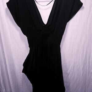 Divided by H&M Black Draped V-Neck Dress – Size 8 MEGA-CLOSET CLEAROUT SALE!